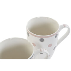 Кружка Mug DKD Home Decor Серый Розовый Белый Shabby Chic (340 ml) (4 штук) цена и информация | Стаканы, фужеры, кувшины | pigu.lt