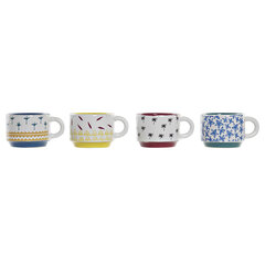 Кружка Mug DKD Home Decor, 150 мл, 4 шт. цена и информация | Стаканы, фужеры, кувшины | pigu.lt