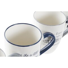 Кружка Mug DKD Home Decor Фарфор, 320 мл, 4 шт. цена и информация | Стаканы, фужеры, кувшины | pigu.lt