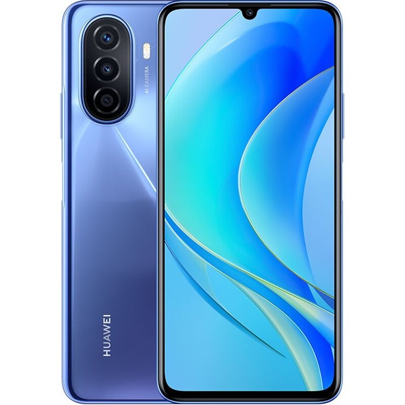 Телефон Huawei Nova Y70 4/128ГБ Dual SIM Blue 51097CNR цена | pigu.lt