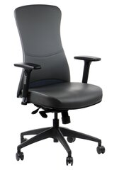 Biuro kėdė Stema Kenton, eko oda, pilka kaina ir informacija | Biuro kėdės | pigu.lt
