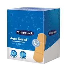 Водостойкие пластыри Salvequick Aqua Resist, 100 шт. цена и информация | Первая помощь | pigu.lt