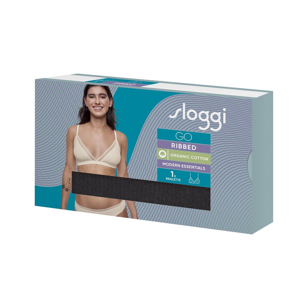 Liemenėlė Sloggi Go Ribbed Bralette kaina ir informacija | Liemenėlės | pigu.lt