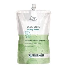 Raminantis plaukų šampūnas Refill Wella Professionals Elements Calming Shampoo, 1000ml kaina ir informacija | Šampūnai | pigu.lt