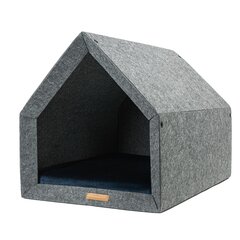 Rexproduct guolis - būda Kennel, L, pilka/mėlyna kaina ir informacija | Guoliai, pagalvėlės | pigu.lt