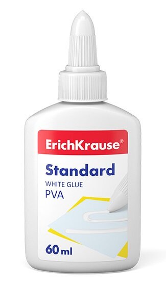 PVA klijai Standard, ErichKrause, 60ml kaina ir informacija | Kanceliarinės prekės | pigu.lt