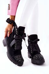 Aulinukai moterims BSB169522681, juodi kaina ir informacija | Aulinukai, ilgaauliai batai moterims | pigu.lt