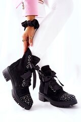 Aulinukai moterims BSB169522681, juodi kaina ir informacija | Aulinukai, ilgaauliai batai moterims | pigu.lt