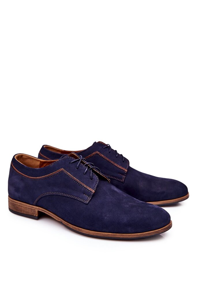 Elegantiški odiniai batai, mėlynos spalvos kaina ir informacija | Vyriški batai | pigu.lt