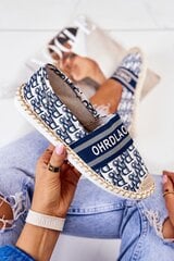 Klasikinės espadrilės moterims, mėlynos spalvos цена и информация | Женские туфли | pigu.lt