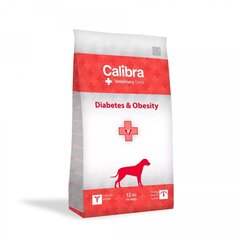 Calibra Veterinary Diets Diabetes&Obesity visų veislių suaugusiems šunims, 12 kg цена и информация | Сухой корм для собак | pigu.lt