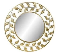 Sieninis veidrodis DKD Home Decor Veidrodis Medis Auksinis Metalinis (80 x 2 x 80 cm) kaina ir informacija | Veidrodžiai | pigu.lt