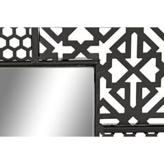 Sieninis veidrodis DKD Home Decor Veidrodis Juoda Metalinis (66 x 1,5 x 92 cm) kaina ir informacija | Veidrodžiai | pigu.lt