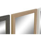Sieninis veidrodis DKD Home Decor Stiklas Natūralus Ruda Tamsiai pilka Dramblio kaulas PS Tradicinis 4 vnt. (36 x 2 x 95,5 cm) цена и информация | Veidrodžiai | pigu.lt