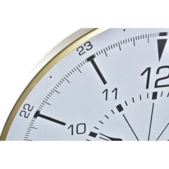 DKD Home Decor sieninis laikrodis auksinis metalinis 60 x 3 x 60 cm kaina ir informacija | Laikrodžiai | pigu.lt