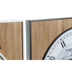 DKD Home Decor sieninis laikrodis juodas 60 x 4,5 x 60 cm kaina ir informacija | Laikrodžiai | pigu.lt