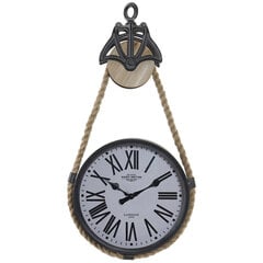 Настенное часы DKD Home Decor, чёрный металл 40% (33 x 7 x 60 см) цена и информация | Часы | pigu.lt