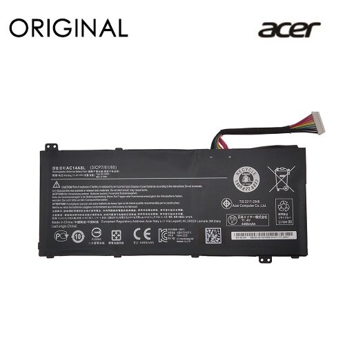 Nešiojamo kompiuterio baterija ACER AC14A8L, 4465mAh, Original цена и информация | Akumuliatoriai nešiojamiems kompiuteriams | pigu.lt