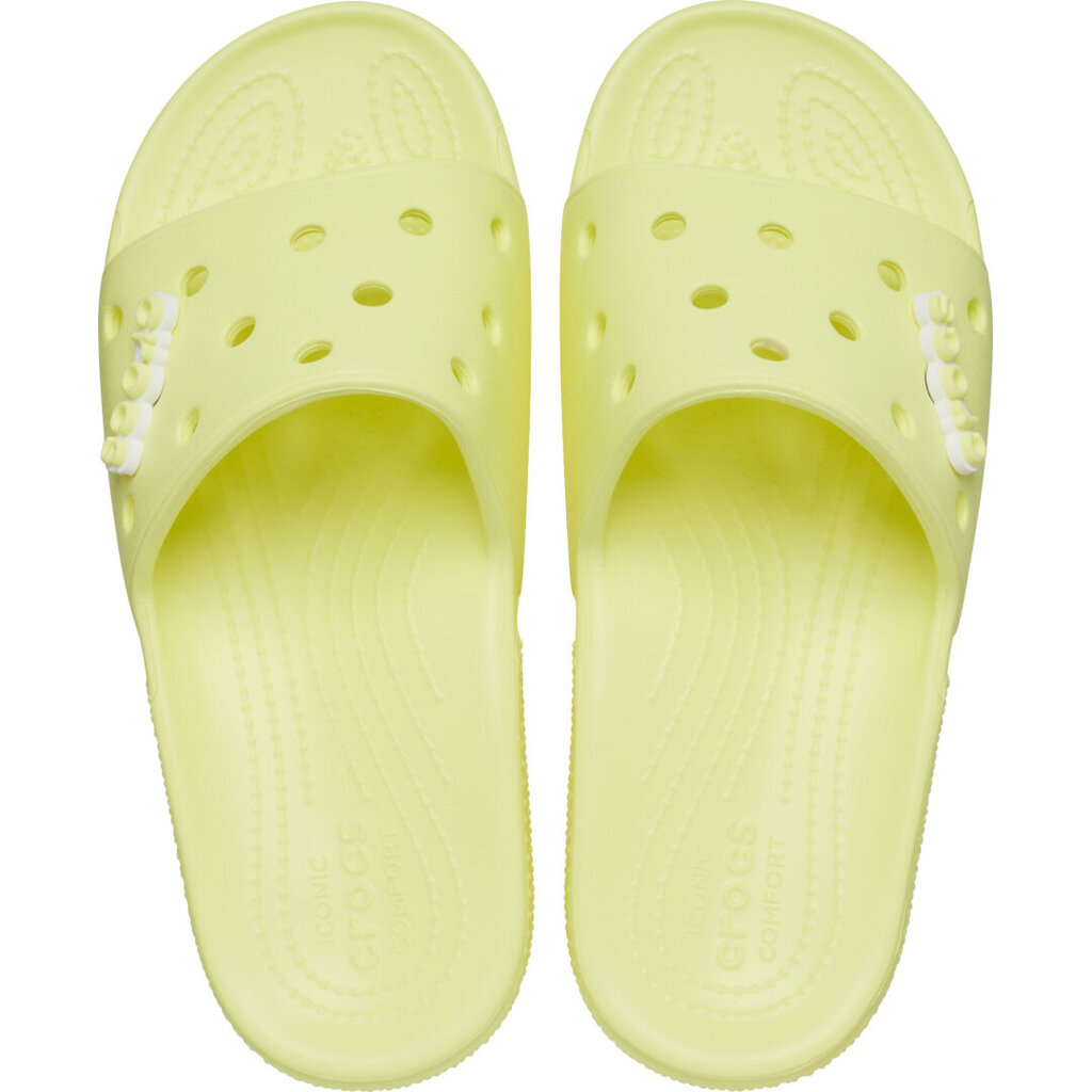 Šlepetės moterims Crocs™ Classic Slide 206121, žalios 200314 kaina ir informacija | Šlepetės moterims | pigu.lt