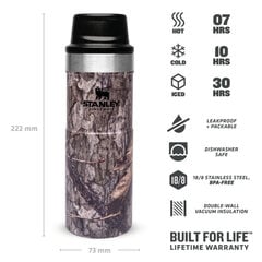 Термокружка The Trigger-Action Travel Mug Classic Country Mossy Oak, 0.47 л цена и информация | Термосы, термокружки | pigu.lt