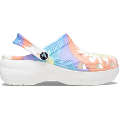 Šlepetės moterims Crocs™ Classic Platform TieDye Graphic Clog Women's 200987, įvairių spalvų kaina ir informacija | Šlepetės moterims | pigu.lt