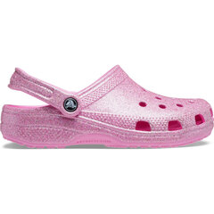 Šlepetės moterims Crocs™ Classic Glitter II Clog 201106, rožinės kaina ir informacija | Šlepetės moterims | pigu.lt