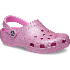 Šlepetės moterims Crocs™ Classic Glitter II Clog 201106, rožinės kaina ir informacija | Šlepetės moterims | pigu.lt