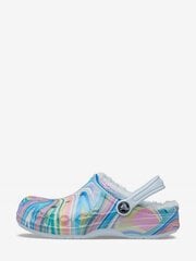 Crocs™ šlepetės vaikams Baya Lined Printed Clog Kid's, mėlynos, 201430 kaina ir informacija | Šlepetės, kambario avalynė vaikams | pigu.lt