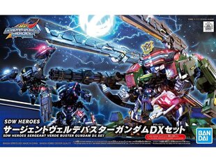 Сборная пластиковая модель Bandai - SDW Heroes Sergeant Verde Buster Gundam DX Set, 61991 цена и информация | Конструкторы и кубики | pigu.lt