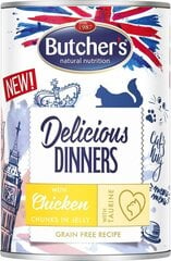 Корм с курятиной Butcher's Delicious Dinners цена и информация | Консервы для кошек | pigu.lt