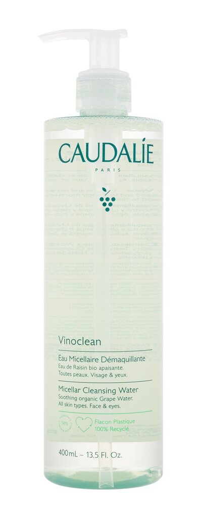 Micelinis vanduo Caudalie Vinoclean, 400 ml kaina ir informacija | Veido prausikliai, valikliai | pigu.lt