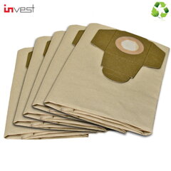 Invest Эко Бумажные мешки для пылесоса De Longhi Pental Compra Domoscout / Knaufland (5шт.) цена и информация | Аксессуары для пылесосов | pigu.lt