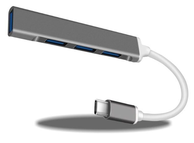 Mocco Type-C Hub 4x USB 3.0 цена и информация | Adapteriai, USB šakotuvai | pigu.lt