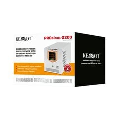 Kemot PROsinus 12V 230V 2200VA/1600W kaina ir informacija | Nepertraukiamo maitinimo šaltiniai (UPS) | pigu.lt