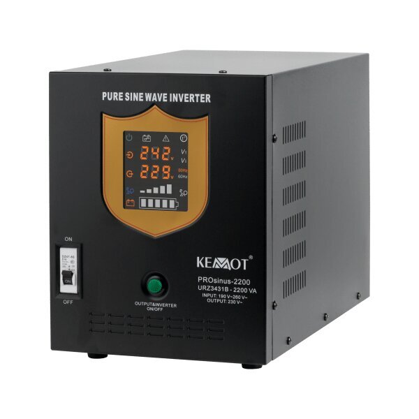 Kemot PROsinus 12V 230V 2200VA/1600W kaina ir informacija | Nepertraukiamo maitinimo šaltiniai (UPS) | pigu.lt
