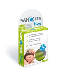 Беруши Sanohra Max, 12 шт. цена и информация | Другие товары для плавания | pigu.lt