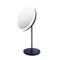 Veidrodis ant kojelės su LED apšvietimu Matte Black, 1X BEOSOM18DTRSBK kaina ir informacija | Kosmetinės, veidrodėliai | pigu.lt