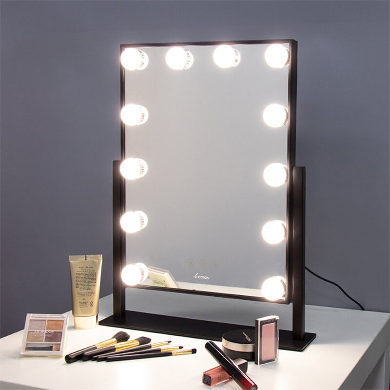 Pastatomas veidrodis su apšvietimu BEOSOML612MR kaina ir informacija | Kosmetinės, veidrodėliai | pigu.lt