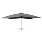 Saulės skėtis, 400 x 300 cm, juodas kaina ir informacija | Skėčiai, markizės, stovai | pigu.lt