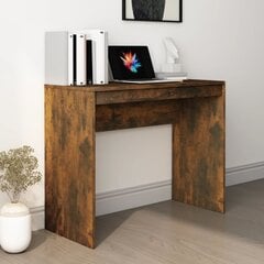 Rašomasis stalas, dūminio ąžuolo spalvos, 90x40x72cm, mediena kaina ir informacija | Kompiuteriniai, rašomieji stalai | pigu.lt