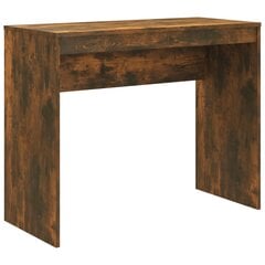 Rašomasis stalas, dūminio ąžuolo spalvos, 90x40x72cm, mediena цена и информация | Компьютерные, письменные столы | pigu.lt