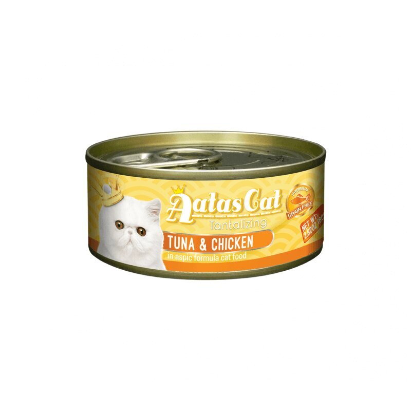 Konservų rinkinys su tunu ir vištiena katėms Aatas, 3 x 80 g цена и информация | Konservai katėms | pigu.lt
