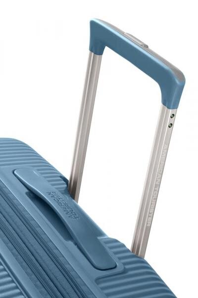 Mažas lagaminas American Tourister Soundbox Stone Blue, S kaina ir informacija | Lagaminai, kelioniniai krepšiai | pigu.lt