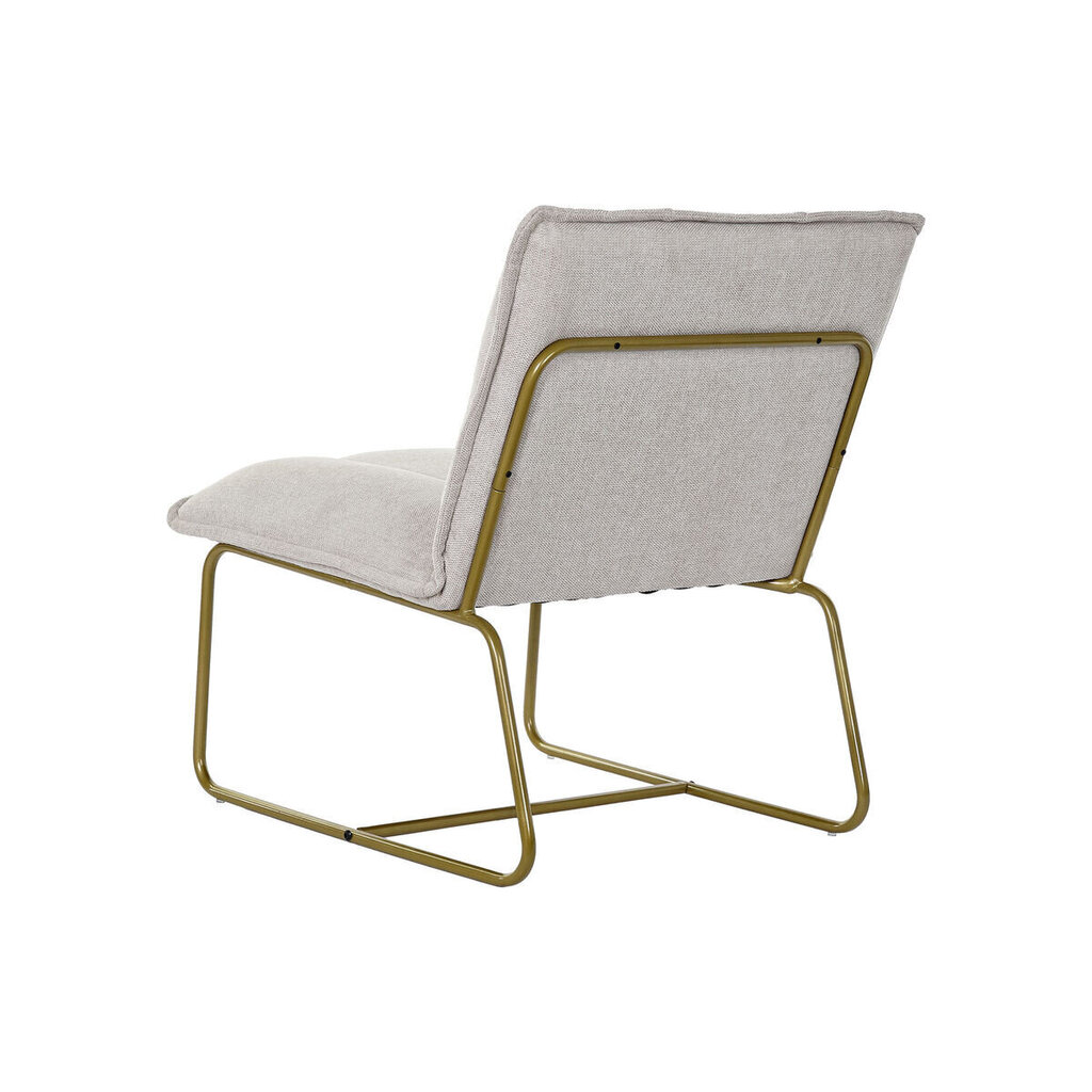 Fotelis DKD Home Decor, Metalas/Poliesteris, (66 x 71 x 77 cm), rusvai gelsva/auksinė spalva kaina ir informacija | Svetainės foteliai | pigu.lt