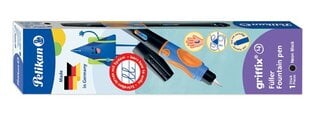 Перьевая ручка L, Griffix-4, неоновая, черная цена и информация | Канцелярские товары | pigu.lt