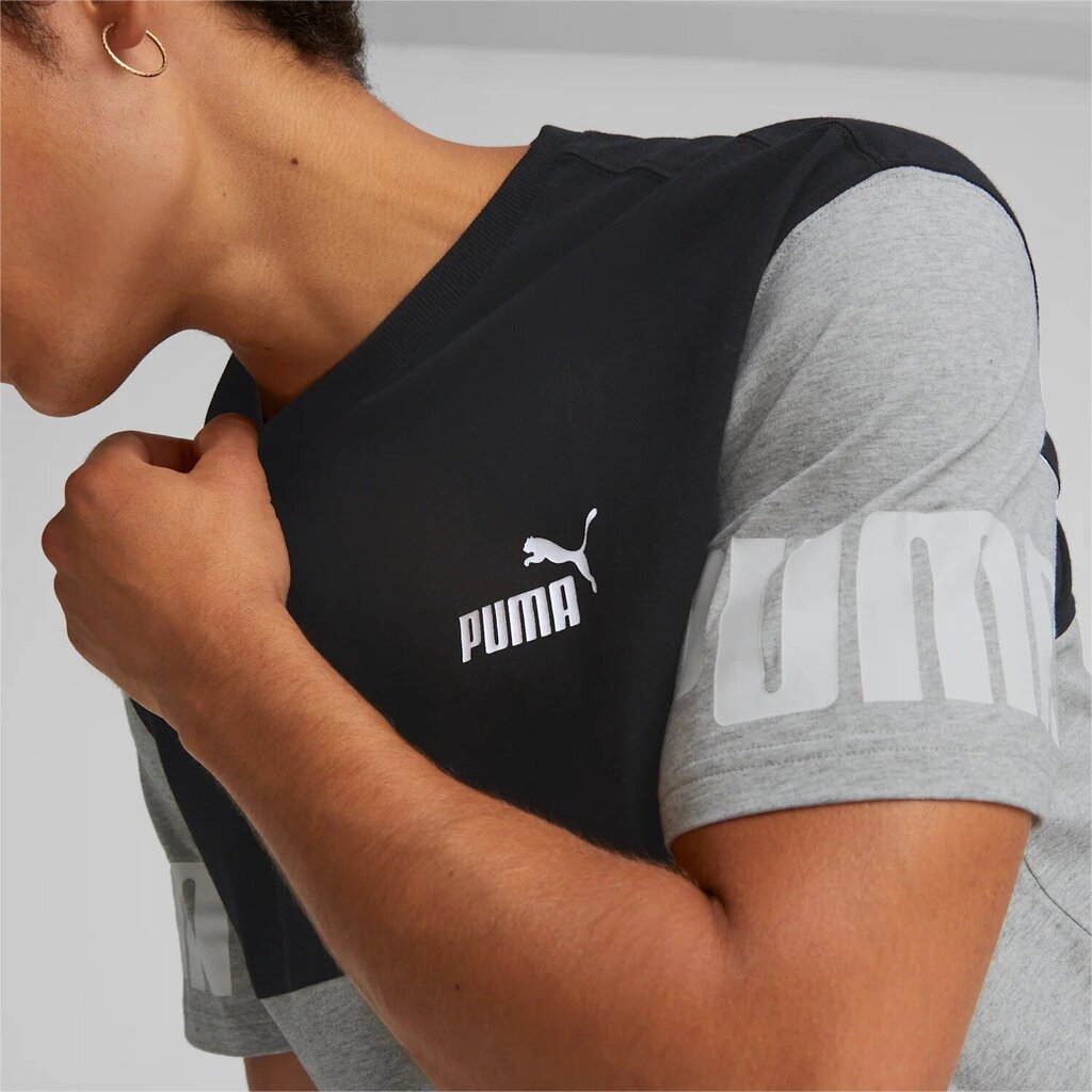 Puma vyriški marškinėliai Power Colorblock 849801*04 цена и информация | Vyriški marškinėliai | pigu.lt