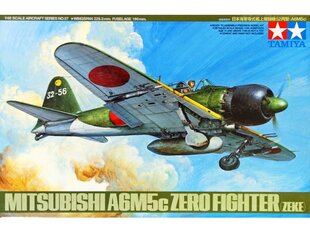 Сборная модель Tamiya - Mitsubishi A6M5c Zero Fighter (Zeke), 1/48, 61027 цена и информация | Конструкторы и кубики | pigu.lt