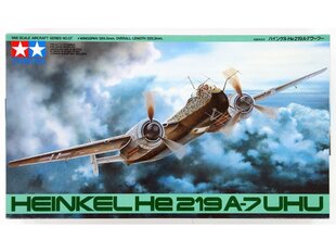 Сборная модель Tamiya - Heinkel He 219 A-7 Uhu, 1/48, 61057 цена и информация | Конструкторы и кубики | pigu.lt