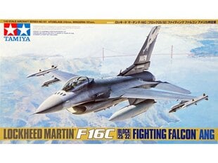 Сборная модель Tamiya - Lockheed Martin F-16C (Block 25/32) Fighting Falcon ANG, 1/48, 61101 цена и информация | Конструкторы и кубики | pigu.lt
