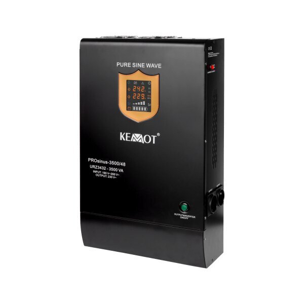 Kemot PROsinus 48V 230V 3500VA/2400W kaina ir informacija | Nepertraukiamo maitinimo šaltiniai (UPS) | pigu.lt